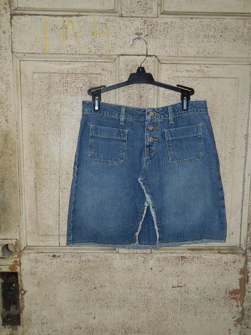 Vintage Y2K Bongo Let it B Denim Jean Skirt Sz 5 (CC-7)